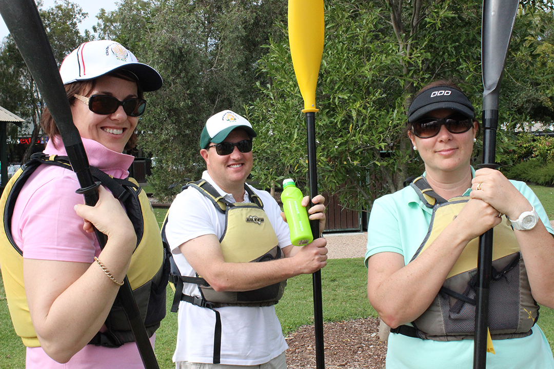 people-with-paddle three people with a paddle