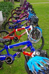 Completed bikes from Bike Factory donated to local charity