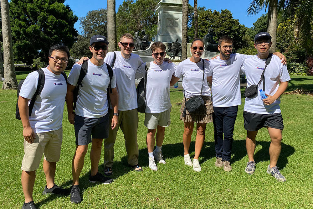 Employees enhancing engagement through outdoor team-building activities
