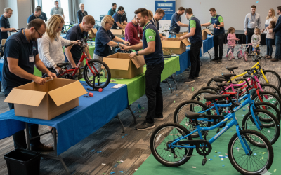 Build a Bike Charity Team Building That Kids Remember